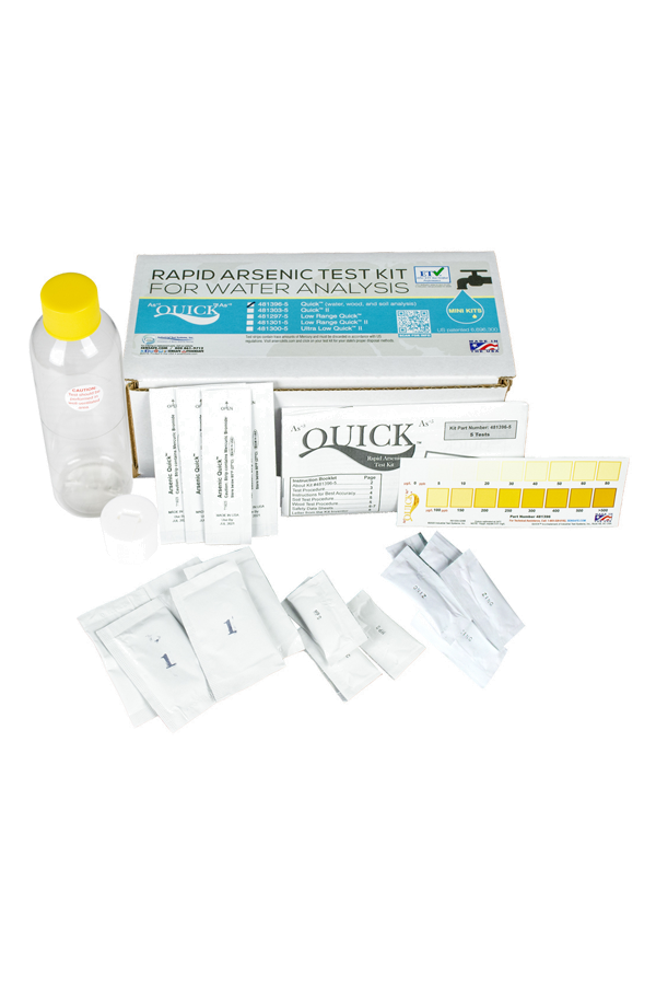 Quick™ Arsenic Mini for Water, Soil, and Wood Test Kit (5 tests)