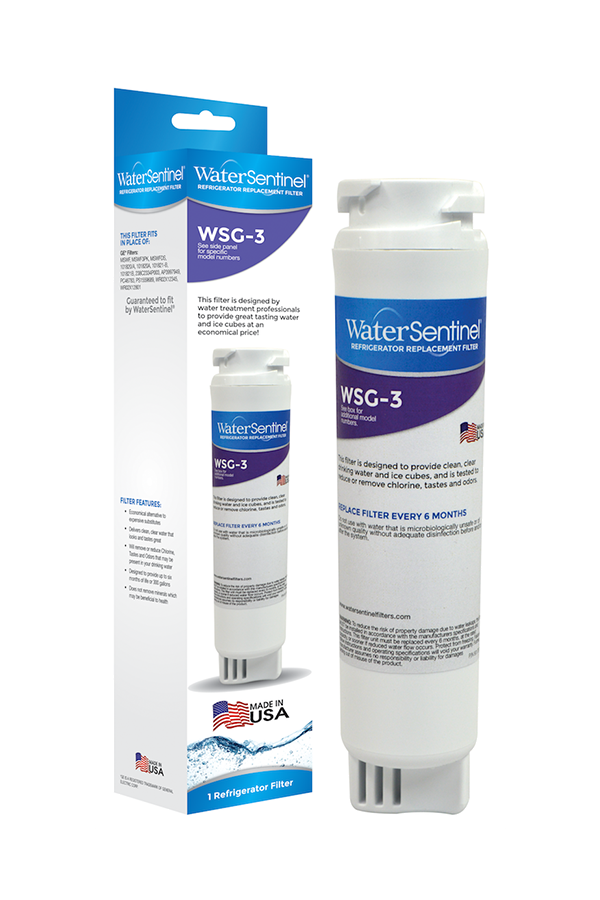 WaterSentinel WSG-3 Refrigerator Replacement Filter: Fits GE MSWF Filters